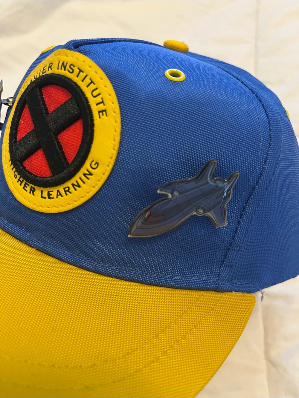 Disney Blue and Yellow Kids X-Men Hat with Pins - Picture 1 of 6